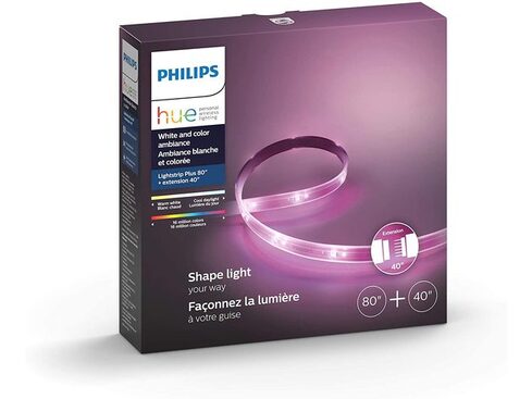 Philips Hue Lightstrip 2m＋延長用1mセット Philips Hue Lightstrip Plus 2m Base kit & 1m Extension Bundle