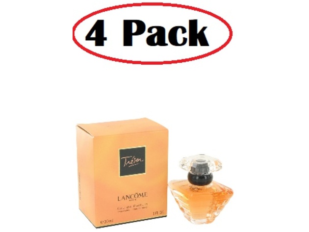 4 Pack of TRESOR by Lancome Eau De Parfum Spray 1 oz