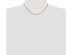 14K Yellow Gold Ladies 3mm Concave Figaro Necklace 16 Inches