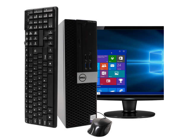 Dell OptiPlex 3040 Desktop PC, 3.2GHz Intel i5 Quad Core Gen 6