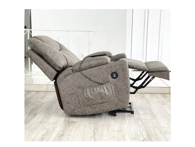Lifesmart BTL8777GRY Power Lift Chair with Massage and Heat - Gray