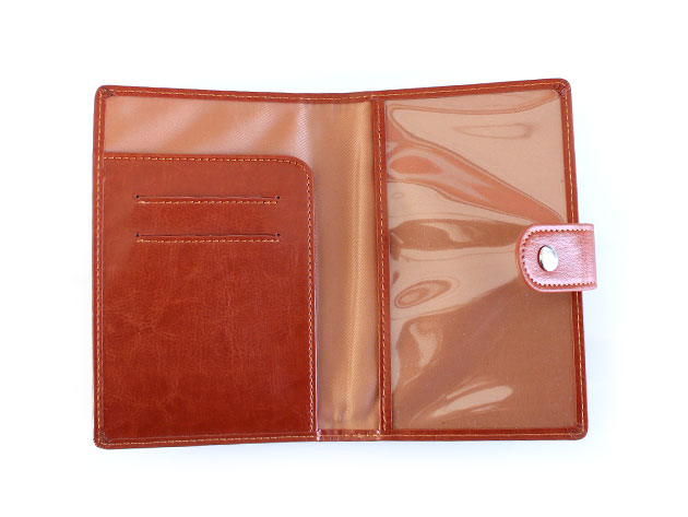 Passport Wallet with RFID Lock (Brown)