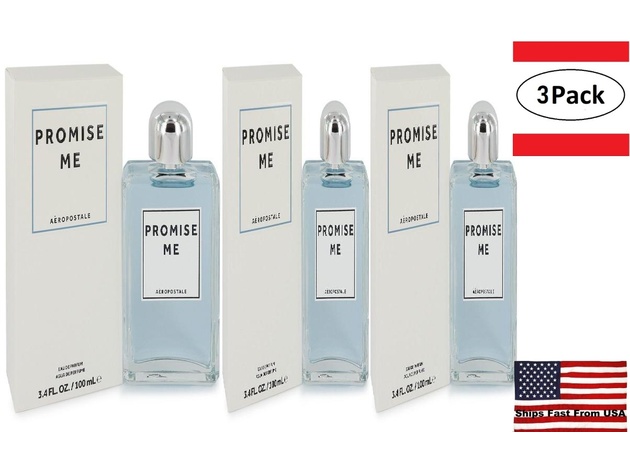 3 Pack Aeropostale Promise Me by Aeropostale Eau De Parfum Spray 3.4 oz for Women