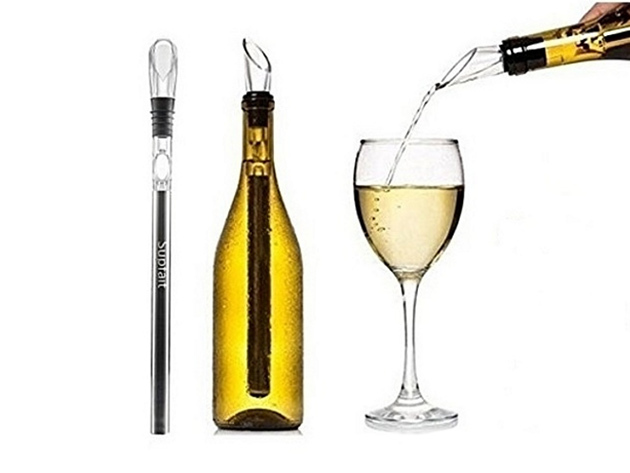 Stainless Steel Wine Chilling Stick, Aerator & Pourer