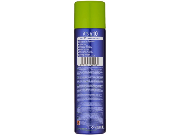 It's a 10 Haircare 47389 Miracle Dry Shampoo and Conditioner in One, 6 fl. oz. - Blue