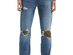 Levi's Men's 502 Tapered Fit Ripped With Camo Print Repair Jeans Blue Size 36X29