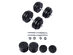 Costway New Weight Dumbbell Set 66 LB Adjustable Cap Gym Barbell Plates Body Workout - Black