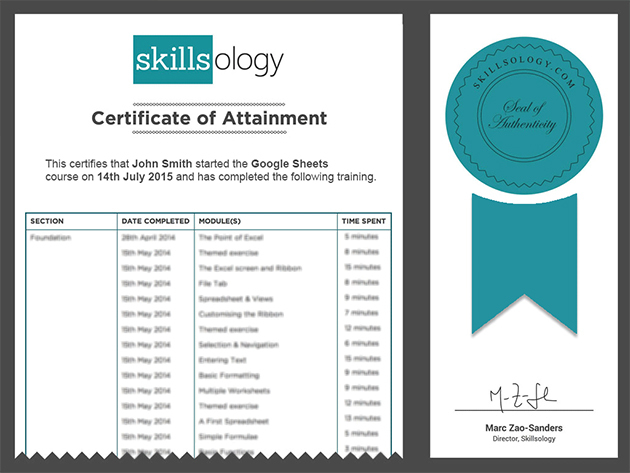 Google Sheets Mastery Course