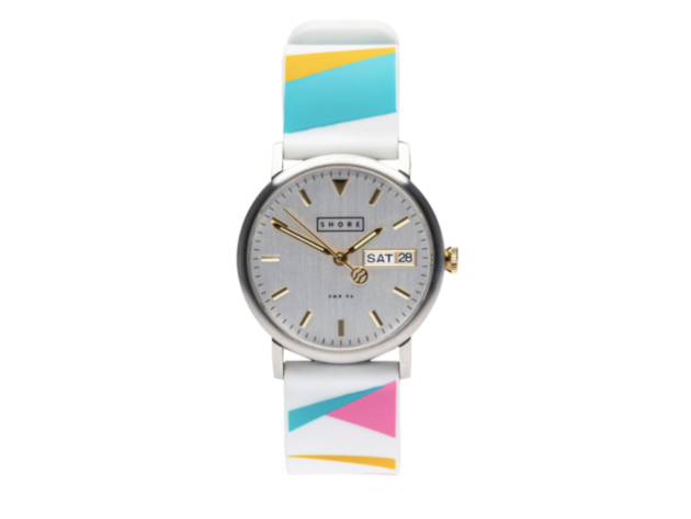 SR Day-Date Watch Silver/White by Shore Projects