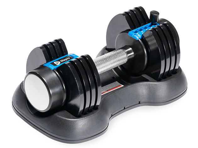 PowerFlow Plus Adjustable 25lb Dumbbells