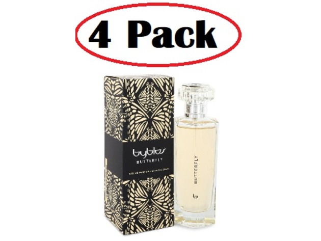 4 Pack of Byblos Butterfly by Byblos Eau De Parfum Spray 3.4 oz