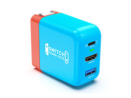 Portable 36W Switch Dock Charger Brick with 4K HDMI, USB-C PD, and USB 2.0