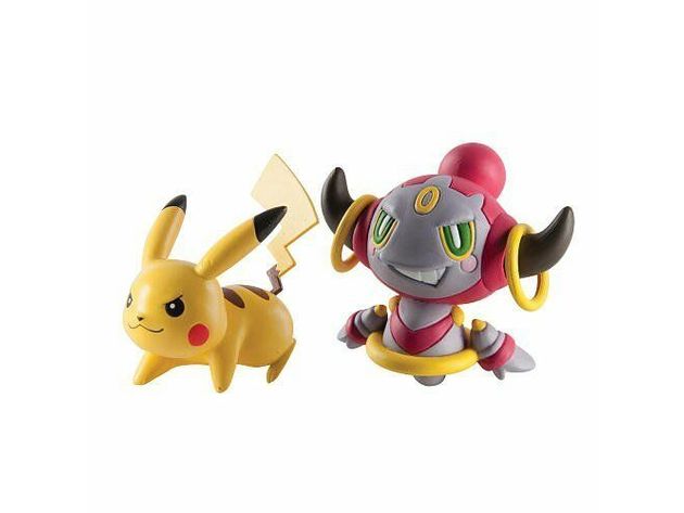 Pokemon 2 Pack Plastic Action Figures - Pikachu Vs Hoopa Confined