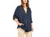 Free People Women's Summer Daydream Button Shirt Blue Size Large