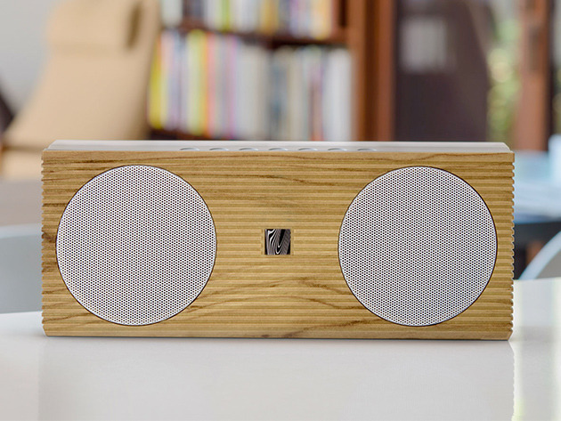 New Soundfreaq Double Spot: BIG Sound Meets Beautiful Design (Wood Grain)