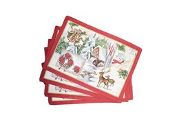 Homvare Table Placemats, Holiday Dinner, Parties, Home Décor, Woven Tapestry 13”X19”-Set of 4