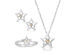 Rachel Glauber Star Sterling Silver & Gemstone 3-Piece Jewelry Set