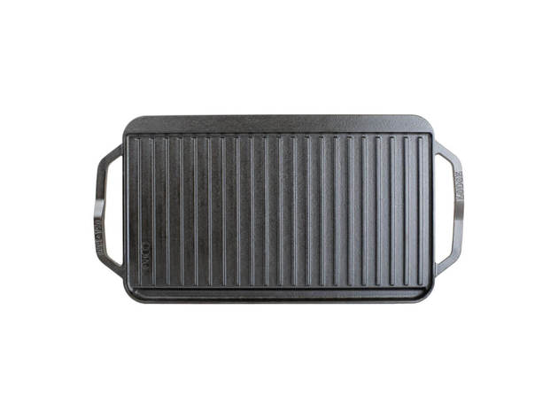 Lodge LCDRG 19.5 x 10 inch Cast Iron Reversible Grill/Griddle