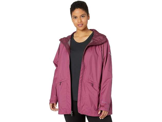 Columbia Women’s Plus Size Arcadia Casual Jacket Wine Berry Size 2 Extra Large