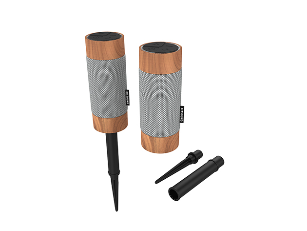 Kitsound Diggit Outdoor Bluetooth Speaker with Stakes (2-Pack)