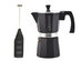 MILANO Espresso Bundle: Stovetop Espresso Maker in Black + Milk Frother