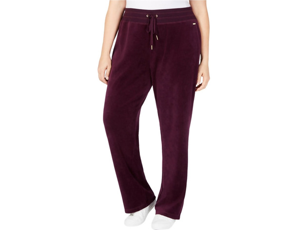 Calvin klein wide online leg velvet jogging pant