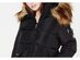 Madden Girl Juniors' Hooded Faux-Fur-Trim Puffer Coat Black Size Large