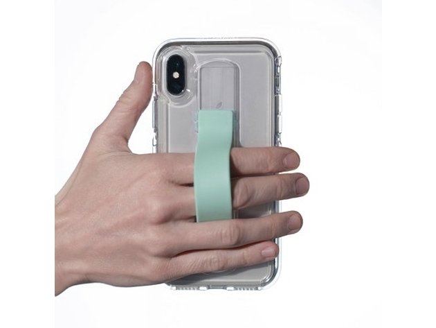 BodyGuardz Apple iPhone XS Max SlideVue Case, Compatible for Wireless Charging, Clear/Mint