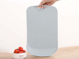 Cutting Board with Strainer