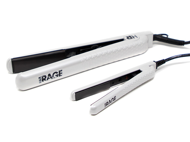 Hair Rage Perfect Pair Flat Iron Set | Full Size + Mini