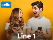 Line 1: Tello Value Prepaid 6-Month Plan: Unlimited Talk/Text + 2GB LTE Data - Product Image