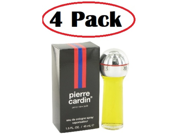 4 Pack of PIERRE CARDIN by Pierre Cardin Cologne / Eau De Toilette Spray 1.5 oz