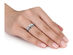 Diamond Engagement Ring & Wedding Band 1/2 Carat (ctw) Bridal Set in 14K White Gold - 7