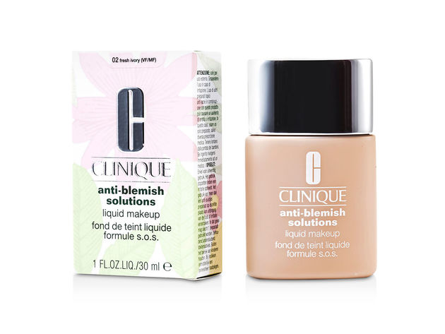 CLINIQUE by Clinique Anti Blemish Solutions Liquid Makeup - # 02 Fresh Ivory --30ml/1oz for WOMEN ---(Package Of 4)