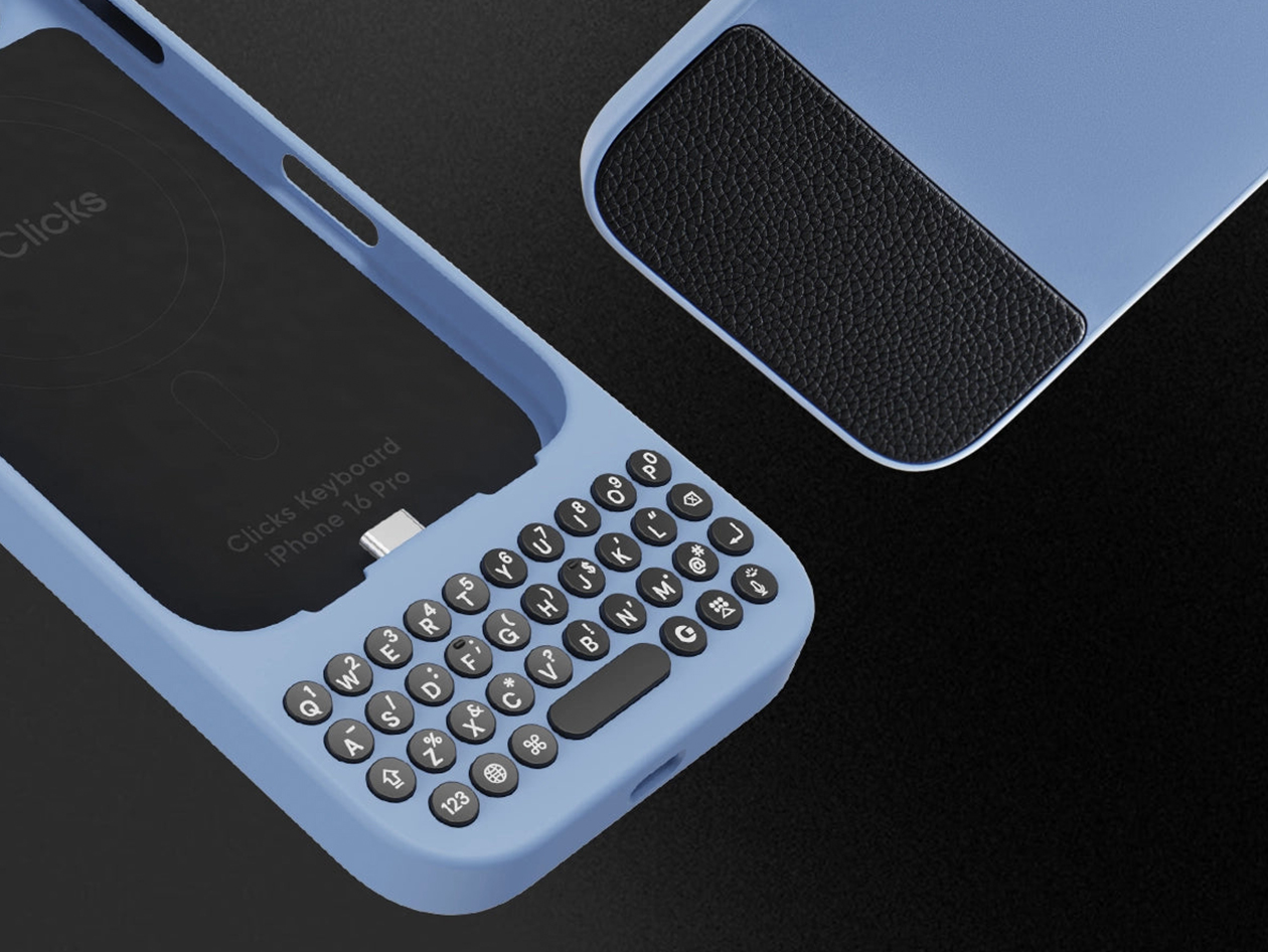 Clicks Keyboard Phone Case (Royal Ink/iPhone 15)