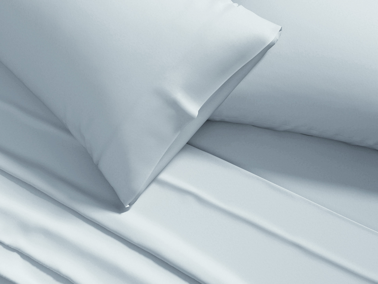 4-Piece Pre-Washed Microfiber Sheet Set (Blue/Queen)