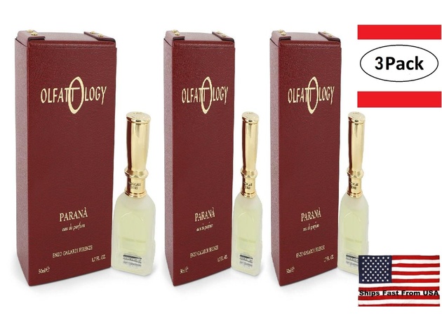 3 Pack Olfattology Parana by Enzo Galardi Eau De Parfum Spray (Unisex) 1.7 oz for Women