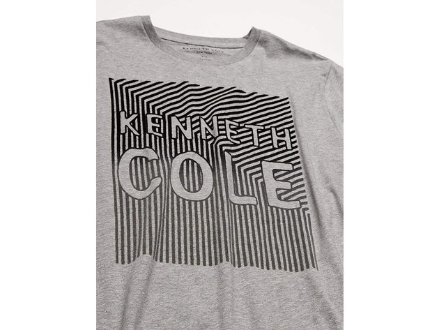 Kenneth Cole Short Sleeve Graphic Tee Gray Size 2 Extra Large