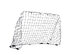 Costway 6' x 4' Steel Football Soccer Goal Net Gate Backyard Outdoor Sports Weatherproof - white gate frame, black net.