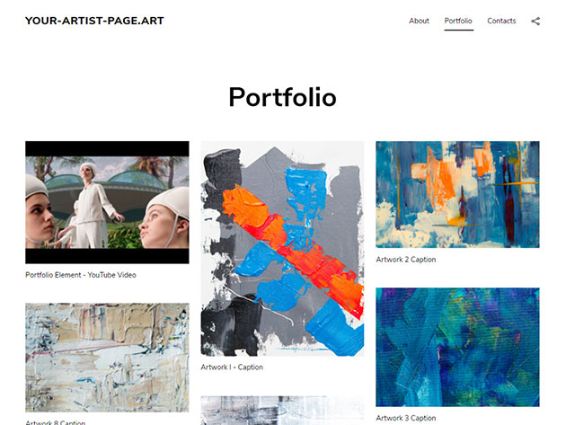 1-Yr Standard .ART Domain with Site Builder for $4.99