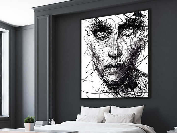 絵画｜原画｜油絵｜Interior Art｜The chilling girl