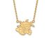 14k Yellow Gold Wichita State Large Shocker Pendant Necklace