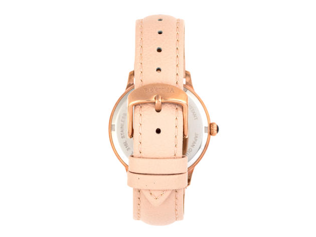 Bertha Dolly Leather-Band Watch (Light Pink)