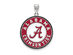 Sterling Silver U. of Alabama XL Enamel Pendant Necklace