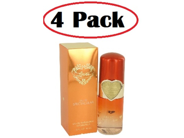 4 Pack of Love's Eau So Spectacular by Dana Eau De Parfum Spray 1.5 oz