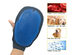 Homvare 2-in-1 Pet Glove Grooming Tool + Furniture Pet Hair Remover Mitt - For Cat & Dog - Gentle Tips - Blue