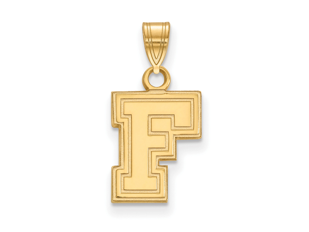 NCAA 10k Yellow Gold Fordham U Small Pendant