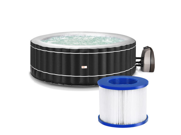 Goplus 6 Pack Hot Tub Pool Spa Filter Cartridge Pump Replacement 120 Fold Easy Set - Blue&White