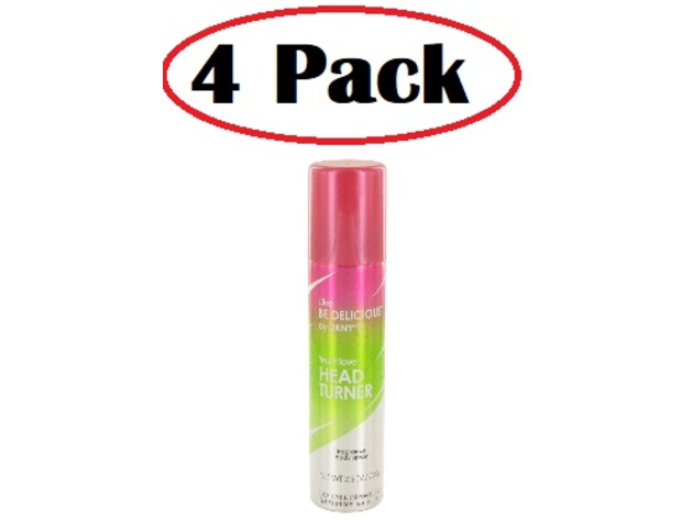 4 Pack of Designer Imposters Head Turner by Parfums De Coeur Body Spray 2.5 oz