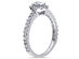 1.00 Carat (ctw G-H, I1-I2) Oval Diamond Engagement Ring in 14K White Gold 